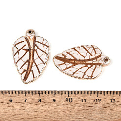 Подвески из синтетического хаулита в форме листьев&nbsp;TURQ-T004-29B