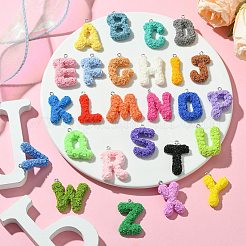 52pcs 26 Arten undurchsichtige Harzanhänger&nbsp;RESI-CJ0003-87