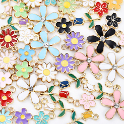 20 шт. 5 стиля случайных цветов эмалевые подвески из сплава&nbsp;ENAM-YW0004-79A