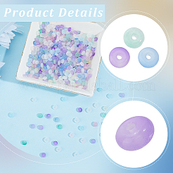 600pcs perles de verre imitation jade&nbsp;DGLA-PA0001-06D