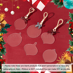 30 шт. 3-х стилистические зеркальные акриловые большие подвески&nbsp;OACR-GA0001-19