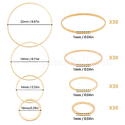 Латунные соединительные колечки&nbsp;KK-SC0001-21G