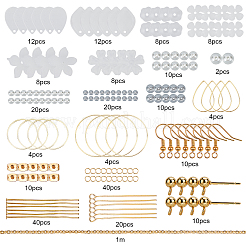 Kits de fabrication de boucles d'oreilles en pétales DIY&nbsp;DIY-SC0013-77G