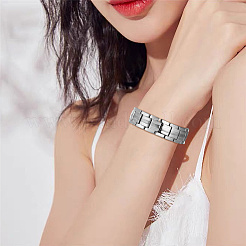 Uhrenarmbänder mit Panther-Kette aus Edelstahl&nbsp;JB672A