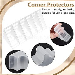 60 шт. 6 стиля треугольные пластиковые мебельные уголки&nbsp;AJEW-BC0007-84B