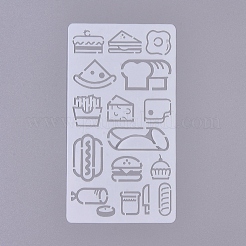 Modèles de pochoirs de peinture de dessin en plastique&nbsp;DIY-WH0157-06A