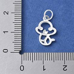 925 ciondolo in argento sterling con contorno dello zodiaco cinese&nbsp;STER-P066-02S-06