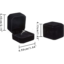 Quadratische Samtringkästen&nbsp;LS-VBOX-WH0002-01C