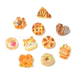 60 шт. 12 стиля непрозрачных кабошонов из зернистого камня&nbsp;RESI-CJ0004-75