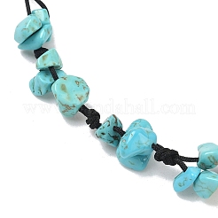 Fußkettchen mit Perlen aus natürlicher weißer Jade&nbsp;AJEW-PH01371-06
