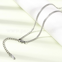 Collier à chaîne torsadée en acier inoxydable 304 de 12 mm (2.2 pièce) pour homme et femme&nbsp;NJEW-H093-17P-02