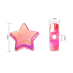 Экологичные прозрачные акриловые бусины&nbsp;TACR-YW0001-01E