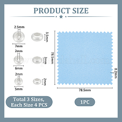 12 Stück 3 Stile 925 Sterlingsilberperlen&nbsp;STER-UN0001-68