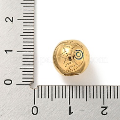 304 нержавеющая сталь эмалированные европейские бусины&nbsp;STAS-U005-08G