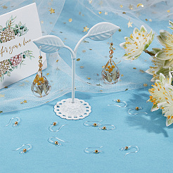 80 шт. экологически чистые пластиковые крючки для сережек&nbsp;STAS-SC0004-43G