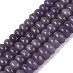 Hilos de abalorios de jade blanco natural&nbsp;G-Q613-01F-26