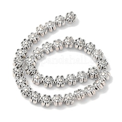 Тибетский стиль цветок сплава шарик нити&nbsp;X-TIBEB-O007-13-NR