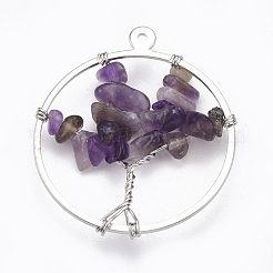 Латуни проволоки завернутые кулоны&nbsp;G-T110-02A