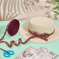 15 ярд полиэстеровых лент с этнической вышивкой&nbsp;OCOR-PH0006-86A