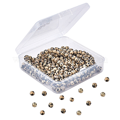 Естественно далматин яшмы камень шарик нити&nbsp;G-OC0001-56