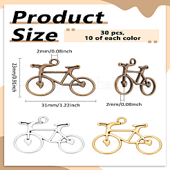 30 шт. 3 цвета подвески из сплава в тибетском стиле&nbsp;FIND-LP0006-31