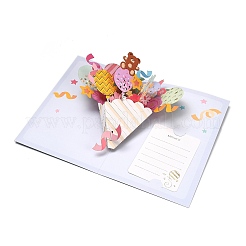 Rechteckige 3D-Pop-up-Blumenstrauß-Papiergrußkarte&nbsp;TH-K001-02C