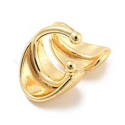 Серьги-каффы из настоящей латуни с покрытием из 14-каратного золота&nbsp;EJEW-M232-02B-G