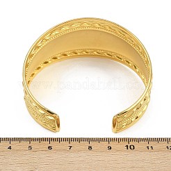 Широкие браслеты-манжеты из нержавеющей стали 304 для женщин&nbsp;LS-BJEW-K285-02G