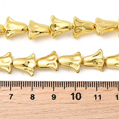 Chapelets de perles en verre électroplaqué&nbsp;X-EGLA-F166-14G