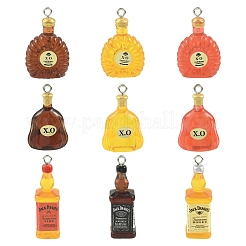 9шт 9 стиля прозрачные подвески из смолы&nbsp;RESI-YW0005-85