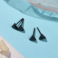 Гипоаллергенные серьги-гвоздики из биокерамики с цирконием и керамикой&nbsp;EJEW-Z023-09C