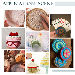 8 шт. 4-х сторонний плоский круглый пластиковый сетчатый лист&nbsp;DIY-PH0003-75