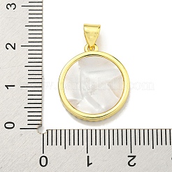 Messing micro pave klare zirkonia anhänger&nbsp;KK-K354-04G-03