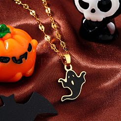 Collane con ciondolo smaltato in acciaio inossidabile 304 di Halloween&nbsp;VV4632