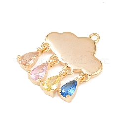 Латунные микро проложить кубического циркония подвески&nbsp;KK-Z133-03G-01