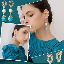 12 pieza de accesorios para pendientes de acero inoxidable 304 de 6 colores&nbsp;STAS-UN0031-75