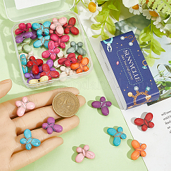 1 нить синтетических бирюзовых бусин&nbsp;TURQ-SC0001-34