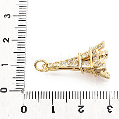 Латунные микро проложить кубического циркония подвески&nbsp;X-KK-N268-04G
