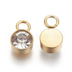 Ионное покрытие (ip) стеклянные подвески со стразами&nbsp;STAS-F189-B07