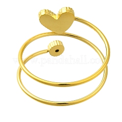 Bagues en acier inoxydable 304 avec placage ionique (IP) et micro-pavé de zircone cubique pour femmes&nbsp;RJEW-U013-11G-07