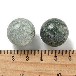 Statues de figurines de boule ronde en jade naturel pour la décoration de bureau à domicile&nbsp;G-P532-02A-18