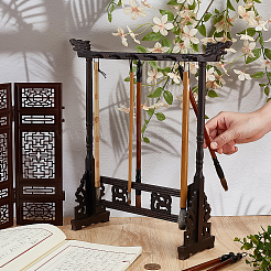 Подвесной держатель из дерева венге с китайской каллиграфией&nbsp;ODIS-WH0107-01B