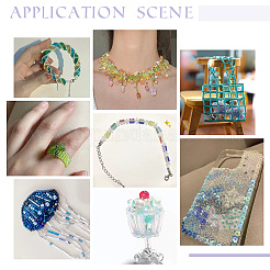 1560 шт. 13-цветные непрозрачные стеклянные бусины-спирали&nbsp;GLAA-PH0002-64