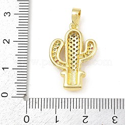 Pendentifs avec zircon cubiques à micro-pavés en laiton&nbsp;KK-K411-07G