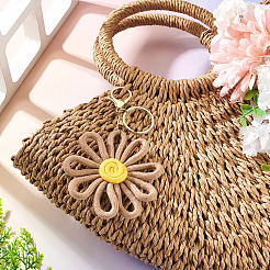 Schlüsselanhänger aus Polyester mit Blumenmotiv&nbsp;KEYC-TAC00065-01