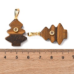 Natürlichen Tigerauge Anhänger&nbsp;G-P628-04G-02