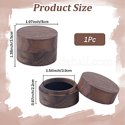 Boîtes de rangement rondes en bois&nbsp;AJEW-CL0005-46B