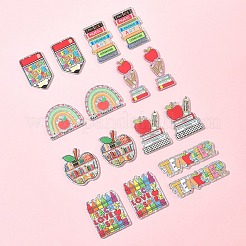 16 шт. 8 стиля подвески из непрозрачного акрила с принтом ко Дню учителя&nbsp;FIND-FS0003-84