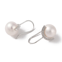 Orecchini pendenti in argento sterling anti-ossidazione&nbsp;EJEW-C087-05A-P