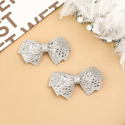 Decoración de zapatos con rhinestone y lazo&nbsp;DIY-WH0430-522B